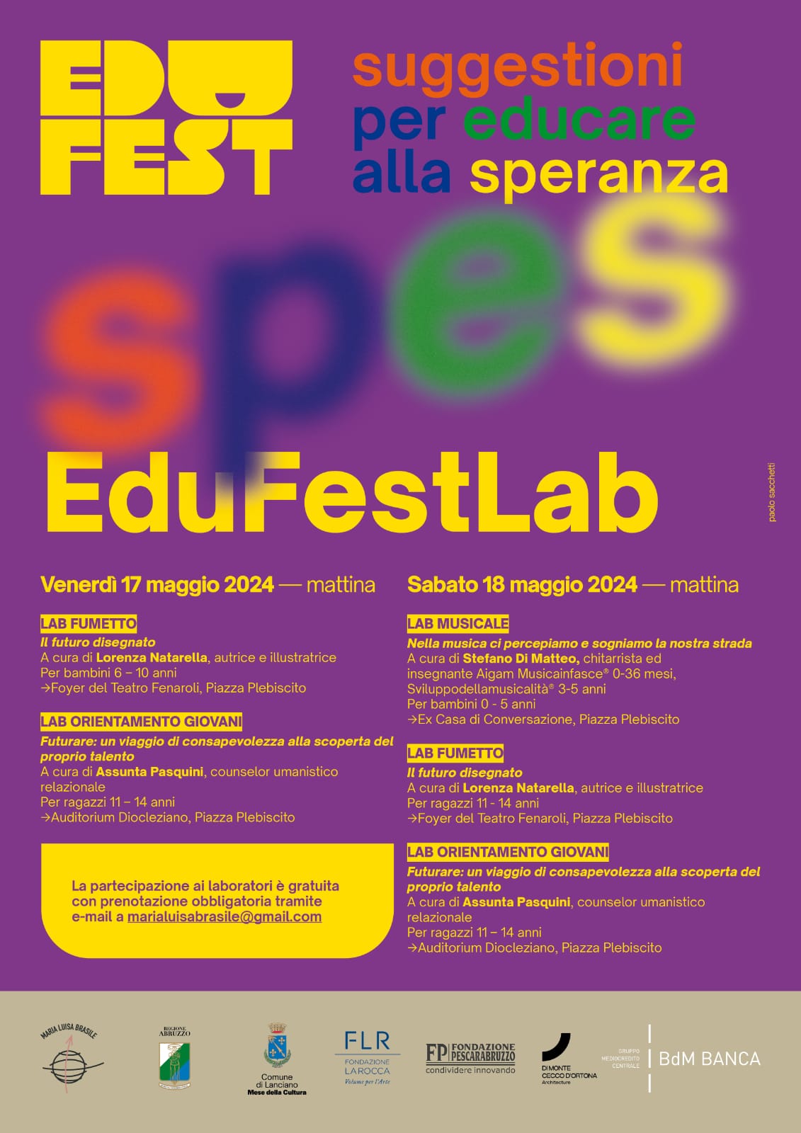 Edufest 2024 lab - III° Festival dell'educazione: SPES