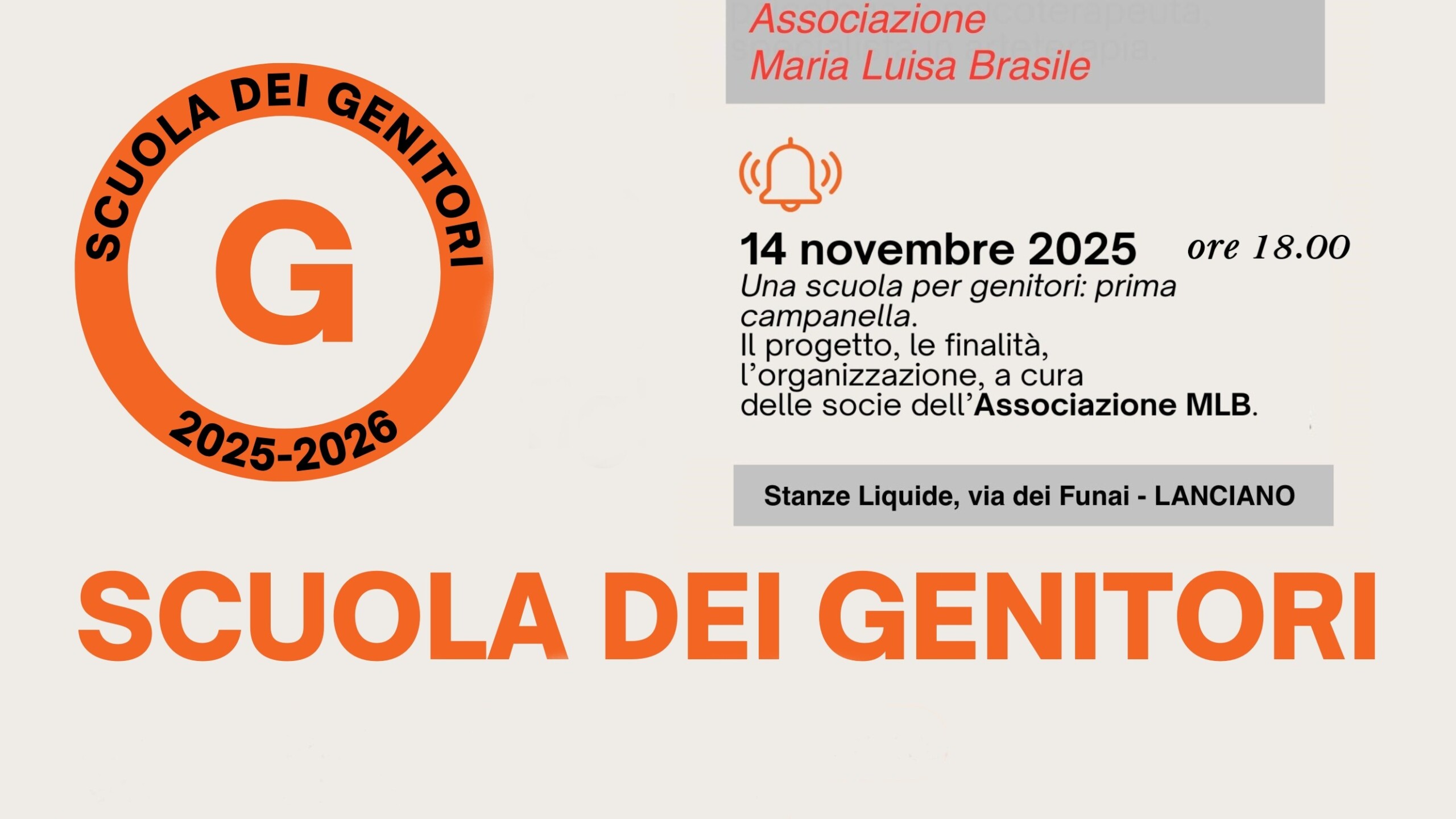 scuola dei genitori primo incontro